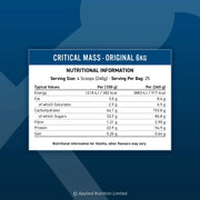 Critical Mass Original 6kg High Calorie Gainer